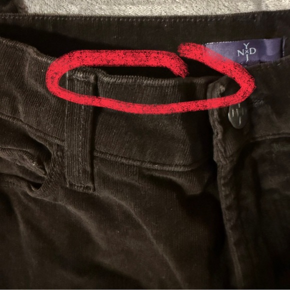 ~NYDJ Dark Brown Corduroy Pants - Picture 9 of 9